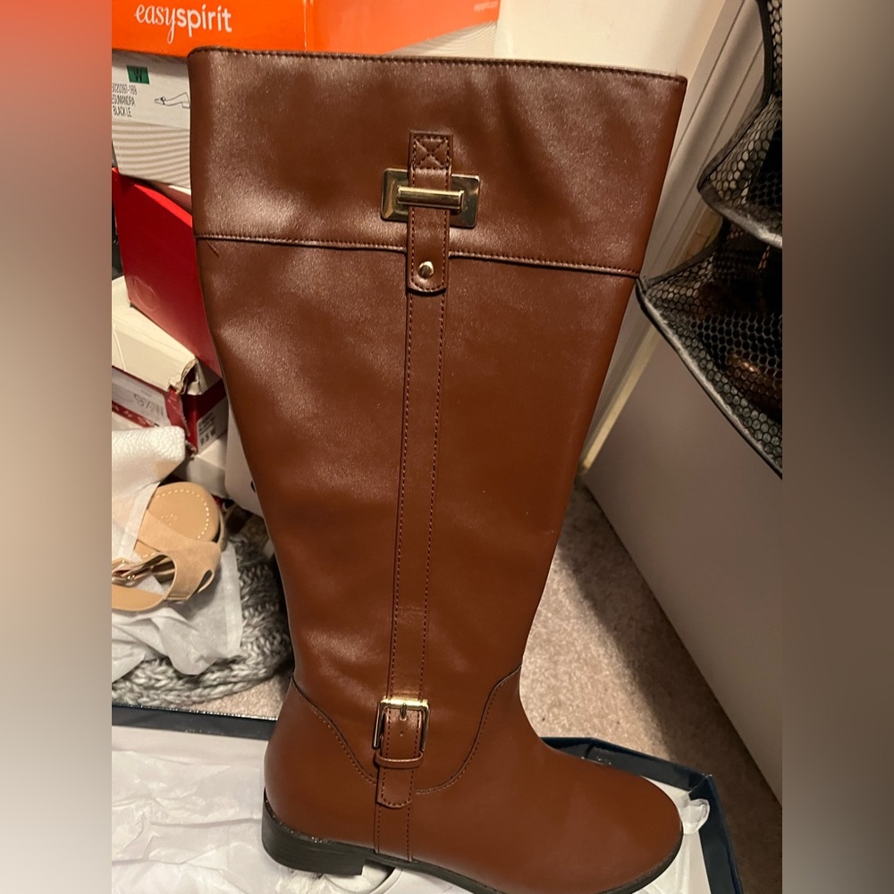Karen Scott Brown Heeled Boots